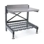 Eagle Group Q2436V36-WS Q-LEVER Worktable,  with storage shelf,   36"W x 24"D 14/304 stainless steel table top with 4-1/2"H backsplash