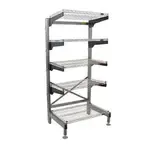 Eagle Group Q3048VG76-5 Q-LEVER Cantilever Shelving Unit,  5-tier,  52"W x 35"D x 76"H overall size