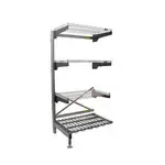 Eagle Group Q3048VG76A-4D Q-LEVER Cantilever Add-On Shelving Unit,  4-tier,  49-1/2"W x 35"D x 76"H overall size