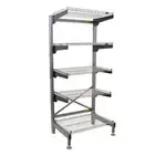 Eagle Group Q3048VG86-5 Q-LEVER Cantilever Shelving Unit,  5-tier,  52"W x 35"D x 86"H overall size