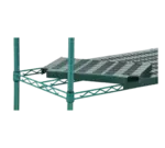 Eagle Group QPF-1824E-GS QuadPLUS™ NSF Wire QuadTruss® Frame with Solid Green Polymer Shelf Mat - 24"W x 18"D