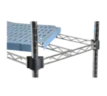 Eagle Group QPF-QA1824C-BL QuadPLUS™ NSF Wire Quad-Adjust® Frame with Louvered Blue Polymer Shelf Mat - 24"W x 18"D