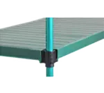Eagle Group QPF-QA2454E-GS QuadPLUS™ NSF Wire Quad-Adjust® Frame with Solid Green Polymer Shelf Mat - 54"W x 24"D