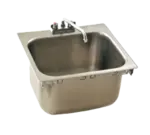 Eagle Group SR19-16-13.5-1 Self-Rimming 18 Gauge Type 304 Stainless Steel 19" x 16" x 13-1/2" 1 Compartment Drop-In Sink / Deck Mounted 12" Swing Spout Faucet