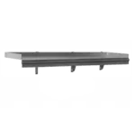 Eagle Group SWS1296TR-16/4-X 16 Gauge Type 430 Stainless Steel Wall-Mounted Shelf - 96"W x 12"D