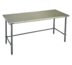Eagle Group T2424GTB Work Table, 16 Gauge Stainless Steel Top with Open Base, Galvanized Steel Legs and without Backsplash - 24"W x 24"D x 36.13"H