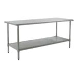 Eagle Group T3030SB-X Work Table, Stainless Steel Top with Undershelf, Stainless Steel Legs and without Backsplash - 30"W x 30"D x 36.13"H
