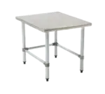 Eagle Group TMS2424-X Mixer/Slicer Equipment Stand, 16 Gauge Type 300 Stainess Steel Top with Open Base and without Backsplash - 24"W x 24"H x 24"D