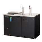 Everest Refrigeration EBD2-CT 2 Taps 1/2 Barrel Draft Beer Cooler - Black, 2 Kegs Capacity, 115 Volts