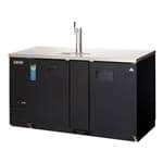 Everest Refrigeration EBD3-BB 1 Tap 1/2 and 1/4 Barrel Draft Beer Cooler - Black, 2 Kegs Capacity, 115 Volts