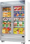 Everest Refrigeration EMGF48 54.75'' 48.0 cu. ft. 2 Section White Glass Door Merchandiser Freezer