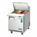 Everest Refrigeration EPBR1 27.75'' 1 Door Counter Height Mega Top Refrigerated Sandwich / Salad Prep Table