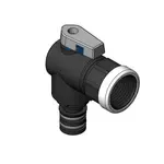 Everpure 94-471-01 SHURlock™ Quick-connect Ball Valve,  1/2" NPT female (with SS ring),  90° ball valve shutoff
