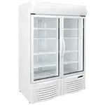 Excellence GDF-43 46.5'' 37.1 cu. ft. Bottom Mounted 2 Section Glass Door Reach-In Freezer