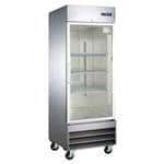 Falcon AR-23G 29'' 20.6 cu. ft. Bottom Mounted 1 Section Glass Door Reach-In Refrigerator