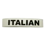 Service Ideas FBITALIANWB Flavor Band for "ITALIAN" in White