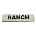 Service Ideas FBRANCHWB Flavor Band for "RANCH" in White
