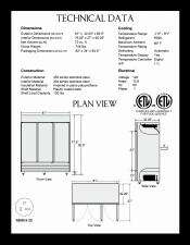 Details about   SPARTAN STF 72 THREE DOOR SOLID S/S REACH IN FREEZER W/CASTERS 72 CU FT. 