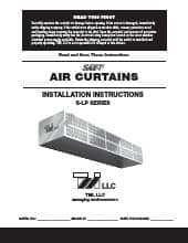 Curtron Products S Lp 42 1 Low Profile Air Curtain Marketing Sheet Pdf Installation Manual