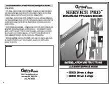 Curtron SPD-60-DBL-6096 Service-Pro Series 60 Insulated Swinging Doors 9 x 14 Window 60 x 96 0.250 ABS Sheet w//Textured Finish /& 16 Gauge Stainless Steel Reinforced Back Spine