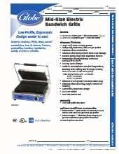 Globe GPG1410_GSG1410 Mid-Size Elec Sandwich Grills 4-3-2017.pdf