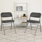 Flash Furniture 2-AW-MC320AF-GRY-GG Hercules Series Folding Chair
