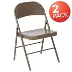 Flash Furniture 2-BD-F002-BGE-GG Hercules Series Folding Chair