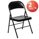 Flash Furniture 2-BD-F002-BK-GG Hercules Series Folding Chair