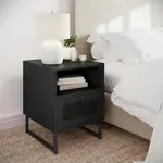 Flash Furniture 2-EV-ST4043-ZZ-BLK-GG Malaki Nightstands or End Tables