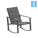 Flash Furniture 2-FV-FSC-2315N-BLK-GG Rocking Chair
