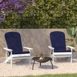 Flash Furniture 2-JJ-C14501-CSNBL-WH-GG Charlestown Adirondack Chair