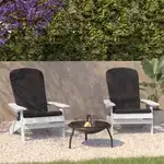 Flash Furniture 2-JJ-C14505-CSNGY-WH-GG Charlestown Folding Adirondack Chair