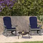 Flash Furniture 2-JJ-C14705-CSNBL-GY-GG Savannah Adirondack Rocking Chair