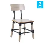 Flash Furniture 2-XU-DG-W0236-ANTWHT-GG Dining chair