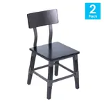 Flash Furniture 2-XU-DG-W0236-BLK-GG Dining chair