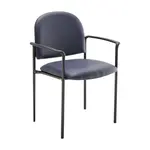 Flash Furniture BT-516-1-NVY-VINYL-GG Tiffany Reception Side Chair with Arms