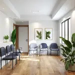 Flash Furniture BT-516-1-NVY-VINYL-GG Tiffany Reception Side Chair with Arms