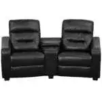 Flash Furniture BT-70380-2-BK-GG Futura Series Theater Seating Unit