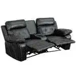 Flash Furniture BT-70530-2-BK-CV-GG Reel Comfort Series Theater Seating Unit