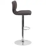 Flash Furniture CH-132330-BKFAB-GG Swivel Barstool