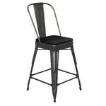 Flash Furniture CH-31320-24GB-BK-PL2B-GG Kai Bar Stool