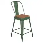 Flash Furniture CH-31320-24GB-GN-PL2T-GG Kai Bar Stool