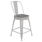 Flash Furniture CH-31320-24GB-WH-PL2G-GG Kai Bar Stool