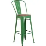Flash Furniture CH-31320-30GB-GN-WD-GG Bar Stool