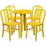 Flash Furniture CH-51080TH-4-18VRT-YL-GG Table and Chair Set