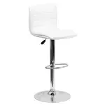 Flash Furniture CH-92023-1-WH-GG Swivel Bar Stool