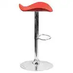 Flash Furniture CH-TC3-1002-RED-GG Swivel Bar Stool