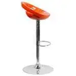 Flash Furniture CH-TC3-1062-ORG-GG Swivel Bar Stool