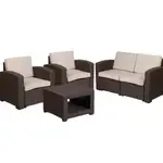 Flash Furniture DAD-SF-112T-CBN-GG Outdoor Patio Set