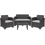 Flash Furniture DAD-SF-112T-DKGY-GG Sofa Seating, Outdoor